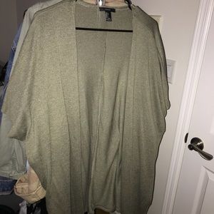 Olive short sleeve cardigan